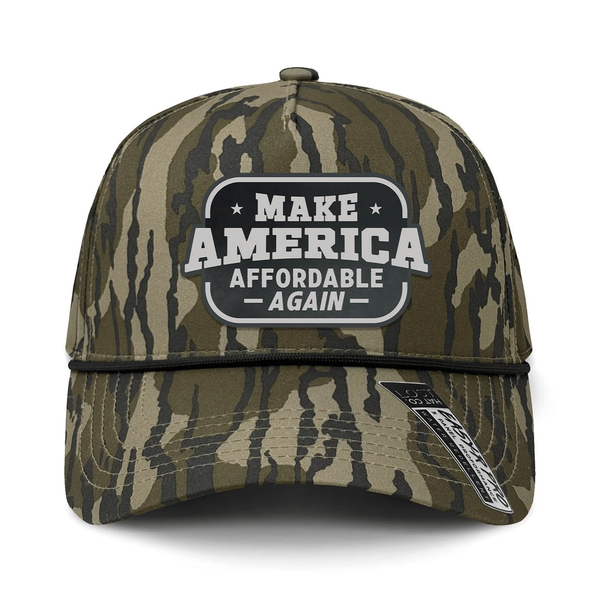 Make America Affordable Again Performance Leather Patch Hat - Bottomland