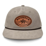 Redneck Mother Flat Bill Rope Leather Patch Hat