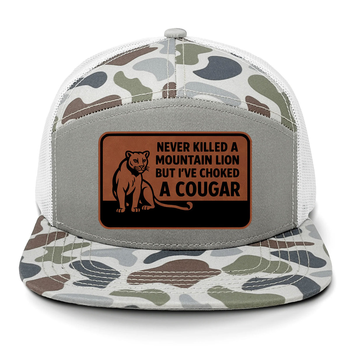 Choked A Cougar 7 Panel Hat