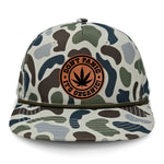 Don't Panic It's Organic Flat Bill Rope Leather Patch Hat