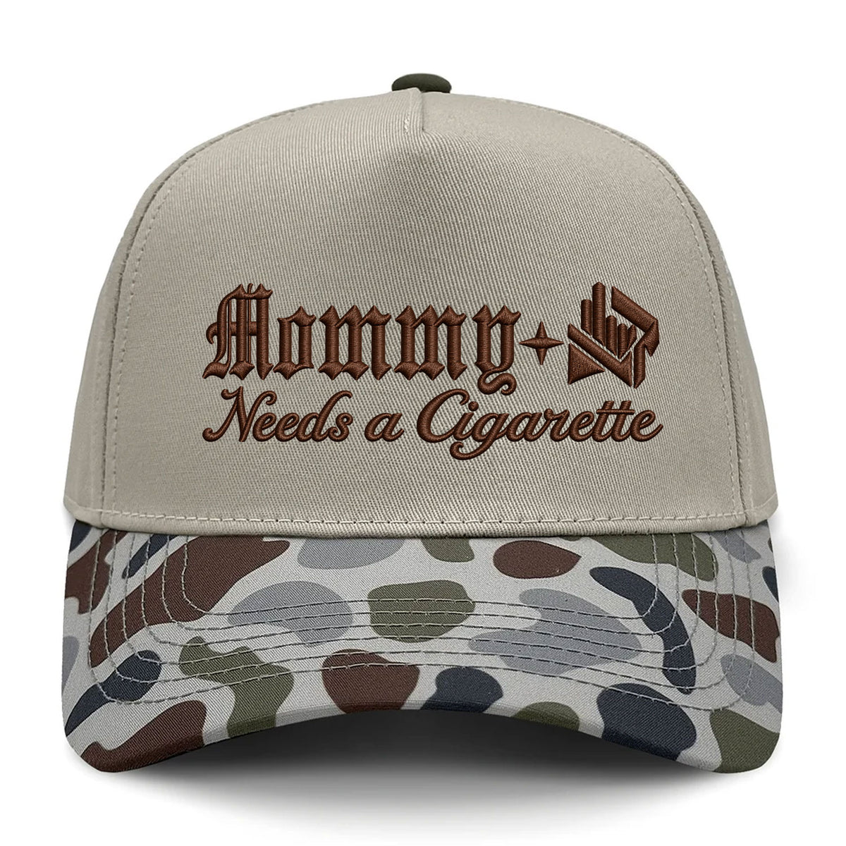 Mommy Needs A Cig Embroidered Hat