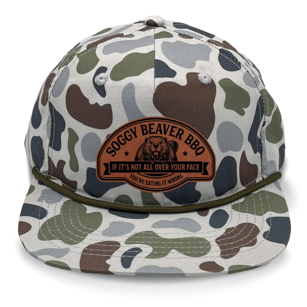 Soggy Beaver BBQ Flat Bill Rope - Brackish