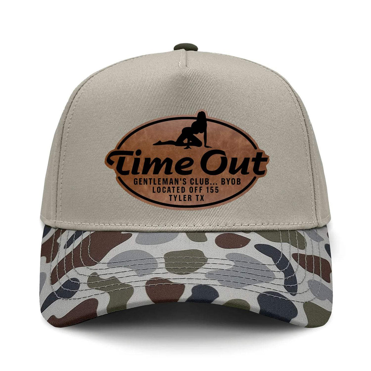 Time Out Gentleman's Club 5-Panel Hybrid Camo Hat - Brackish