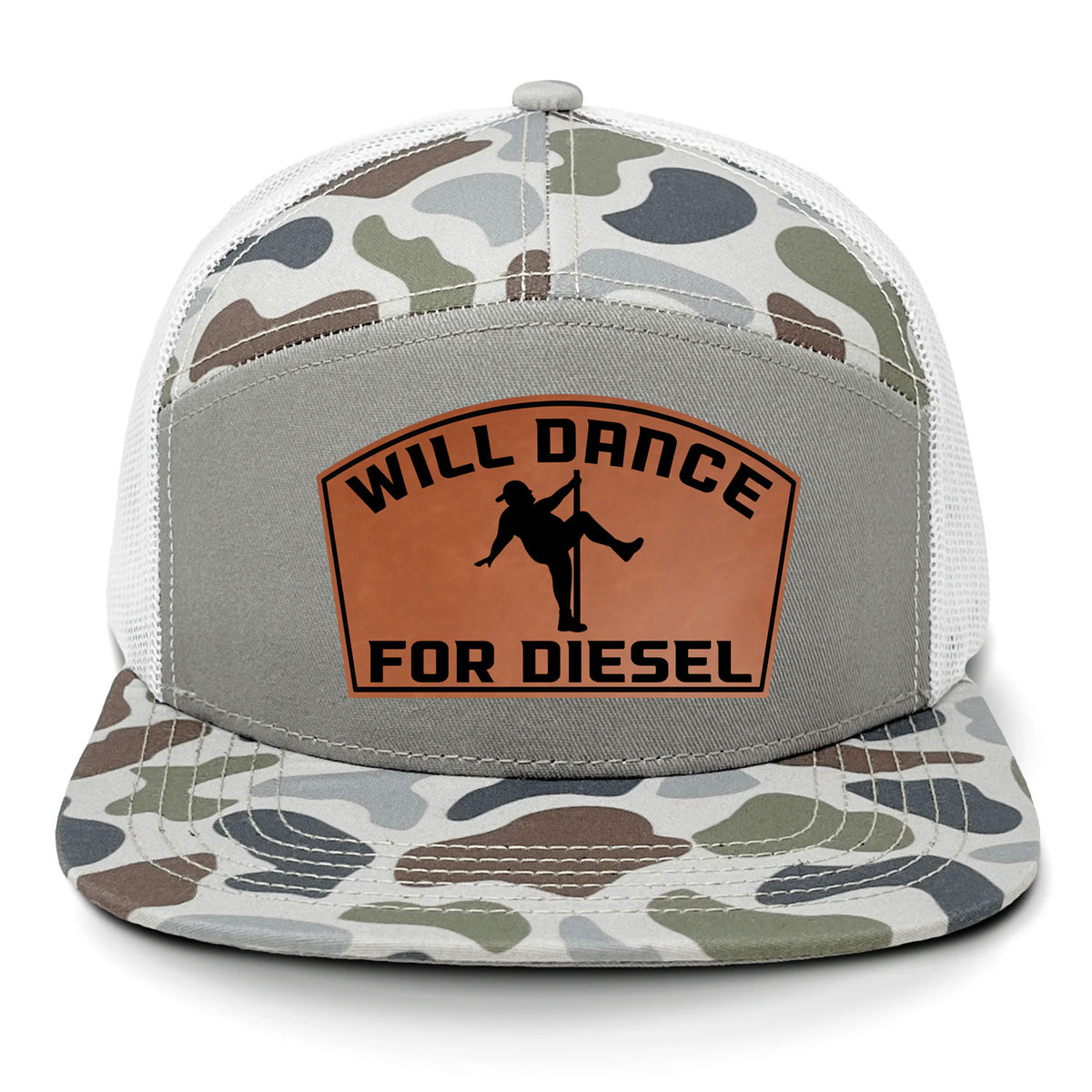 Will Dance For Diesel 7 Panel Hat