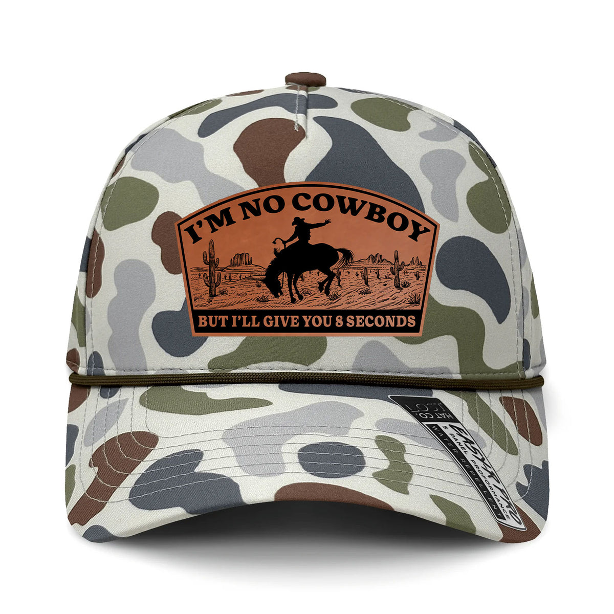 I'm No Cowboy Performance Leather Patch Hat