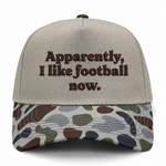 Apparently, I Like Football Embroidered Hat