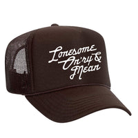 Lonesome, On'ry & Mean Foam Trucker Hat - Brown