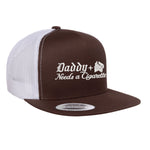 Daddy Needs A Cig Embroidered Flat Bill Hat