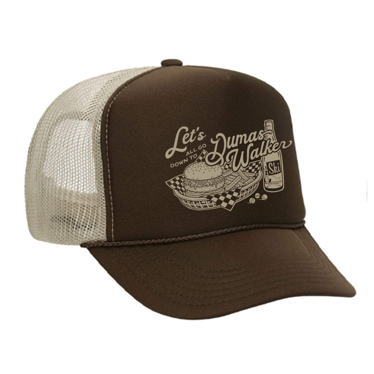 Dumas Walker Foam Trucker Hat - Brown / Tan
