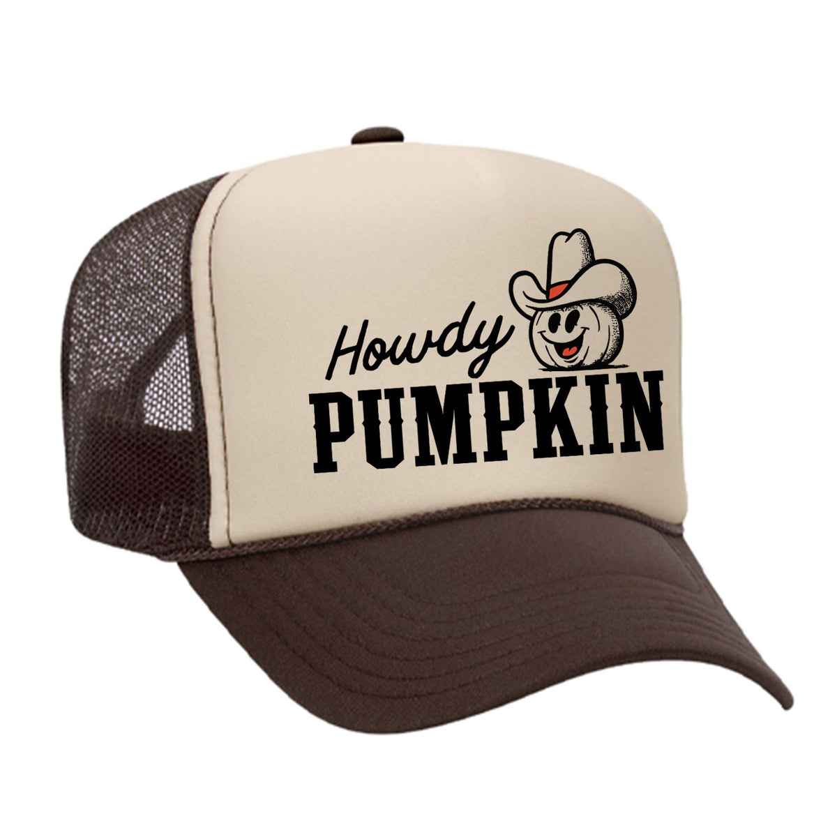 Howdy Pumpkin Foam Trucker Hat