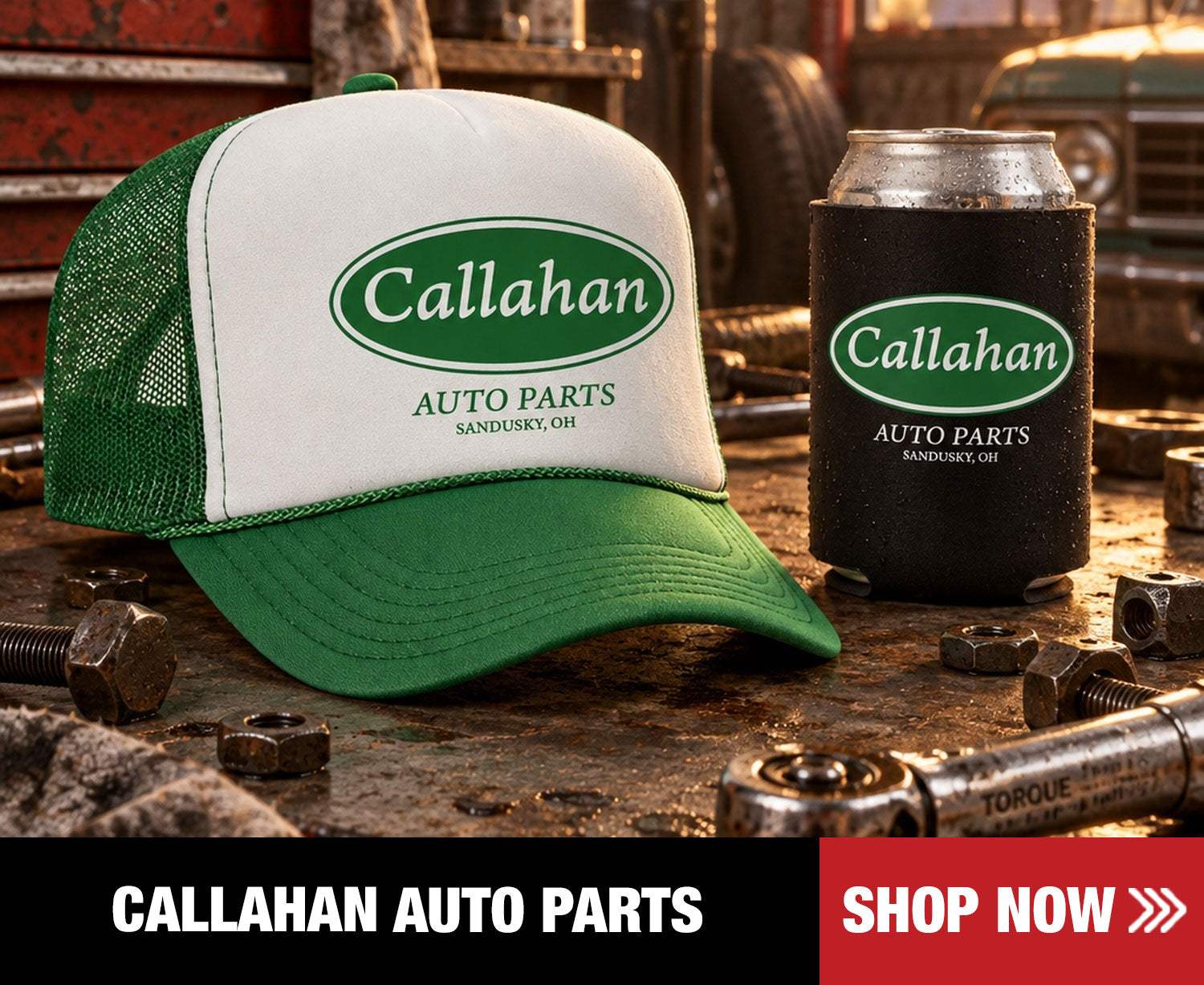 Callahan Auto Parts hat collection