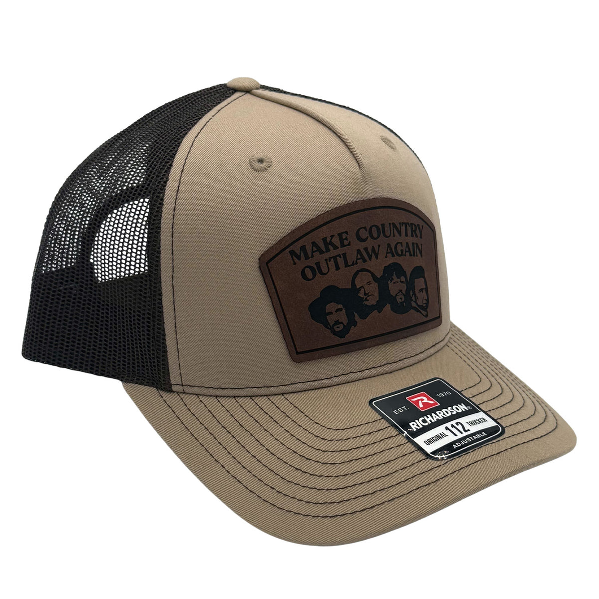 Make Country Outlaw Again Leather Patch Hat
