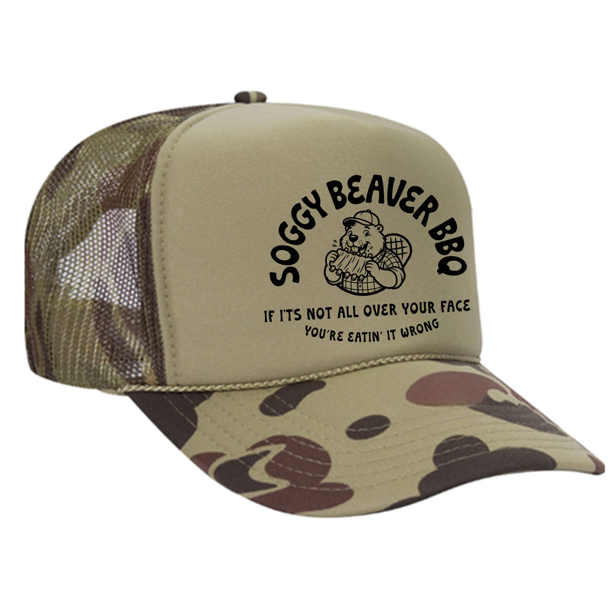 Soggy Beaver BBQ Foam Trucker Hat