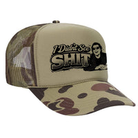I Didn't See Sh!t Foam Trucker Hat Bill Clinton Red/White/Blue Sale - Camo / Light Green