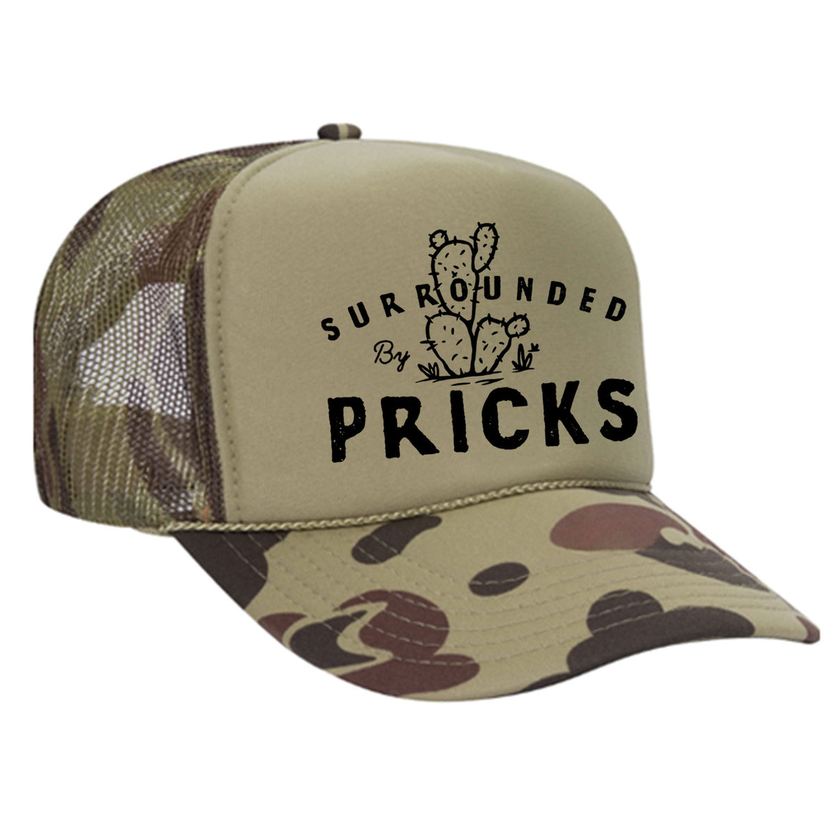 Surrounded By Pricks Foam Trucker Hat