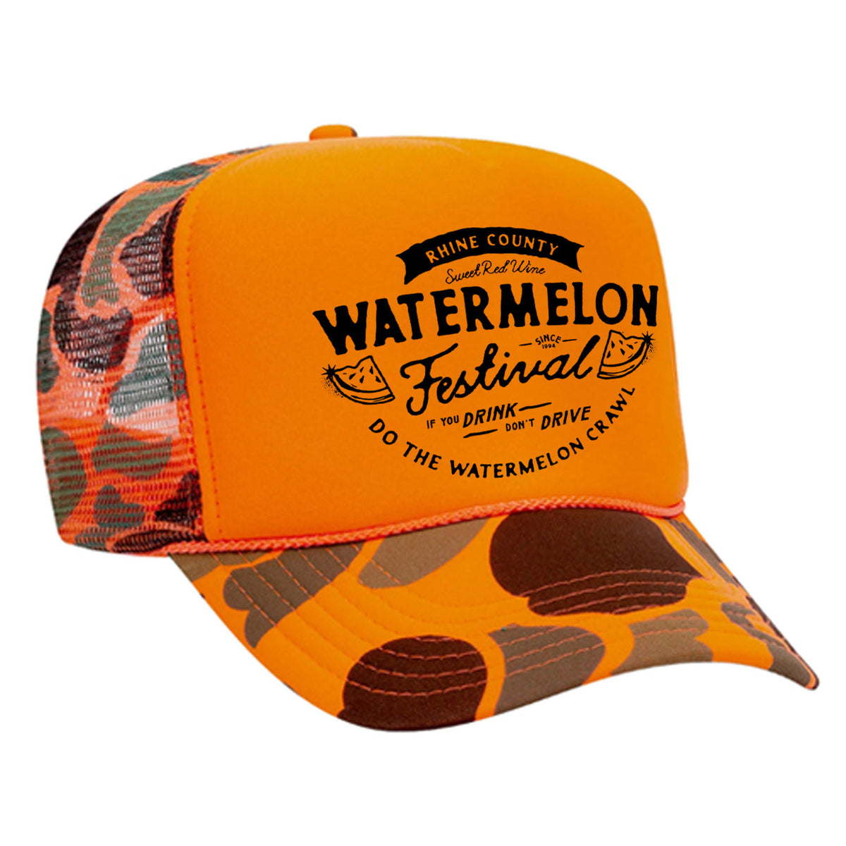 Watermelon Crawl Foam Trucker Hat