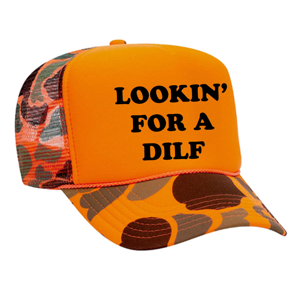 Lookin' For A Dilf Foam Trucker Hat