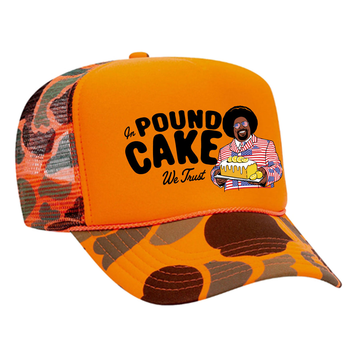 In Pound Cake We Trust Foam Trucker Hat