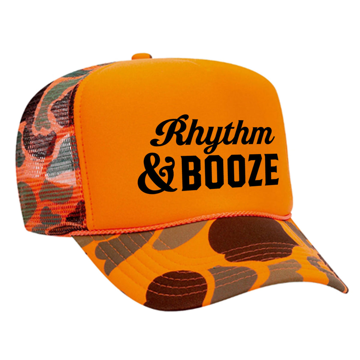 Rhythm & Booze Foam Trucker Hat