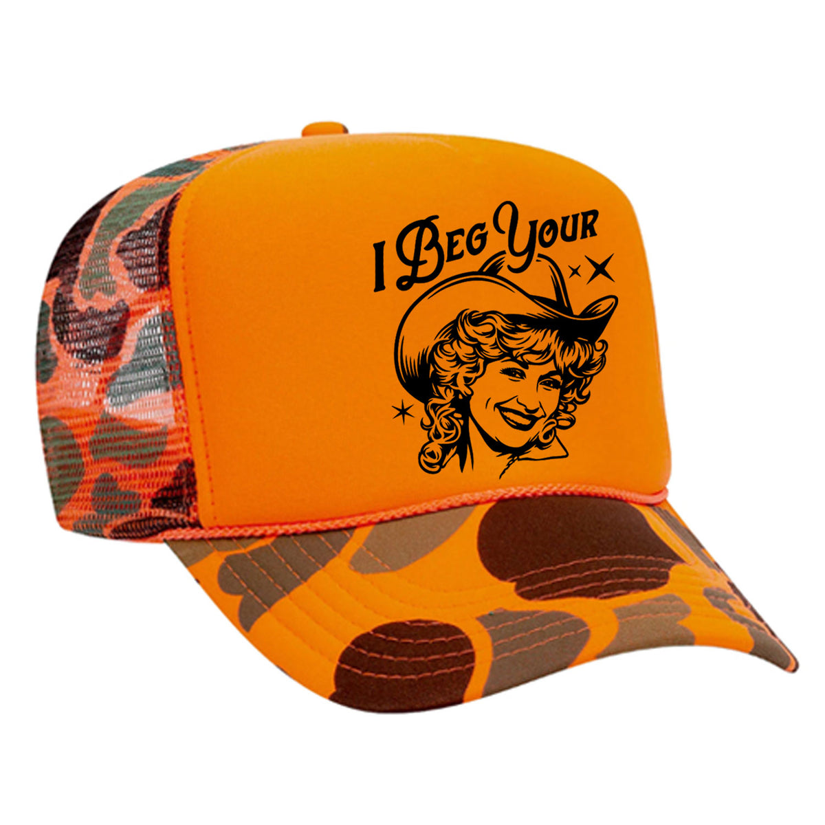 I Beg Your Parton Foam Trucker Hat