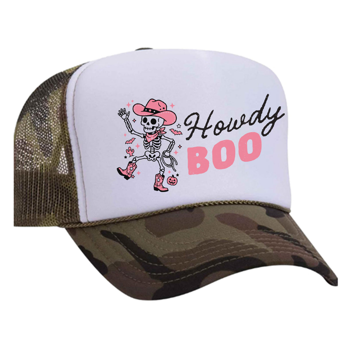 Howdy Boo Foam Trucker Hat