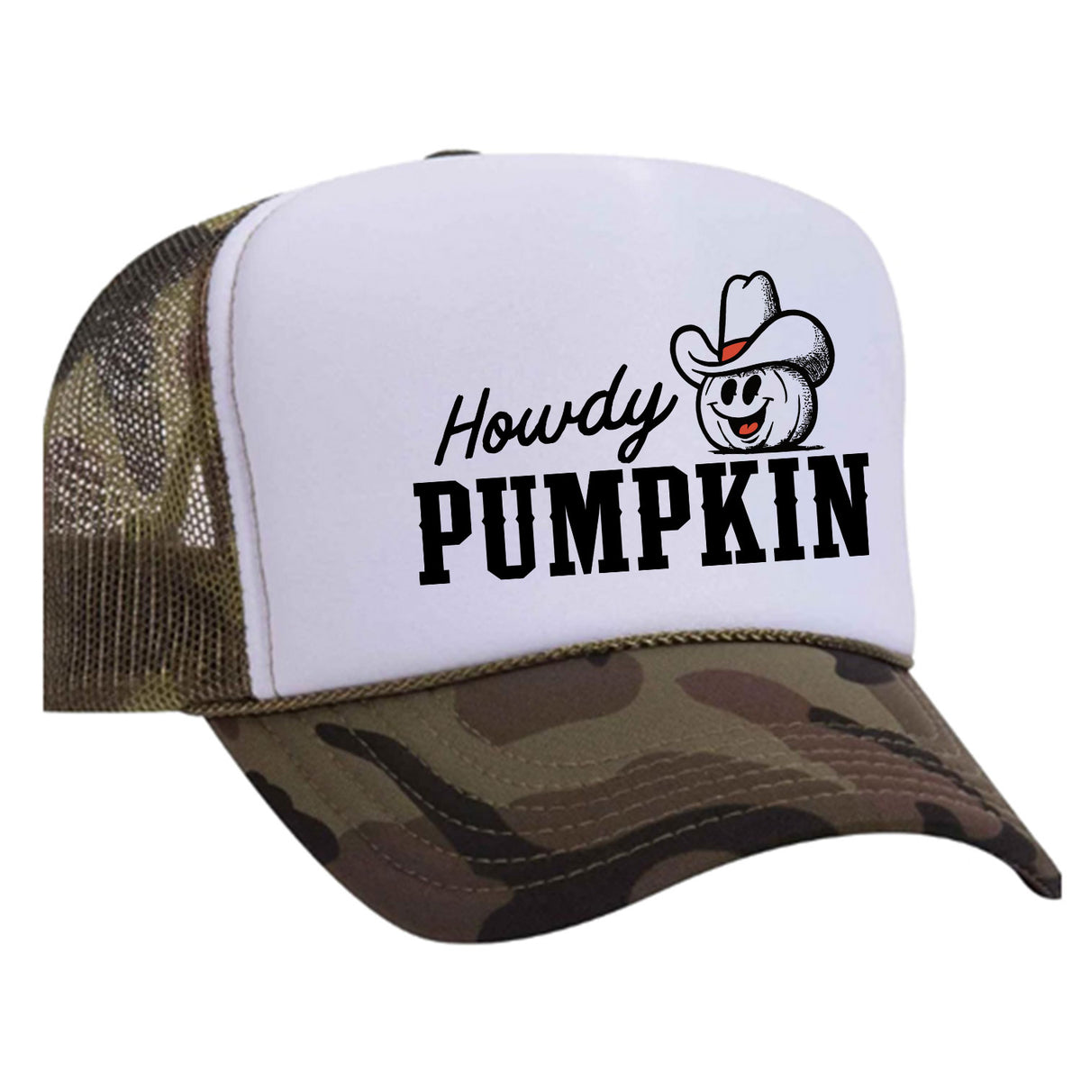 Howdy Pumpkin Foam Trucker Hat