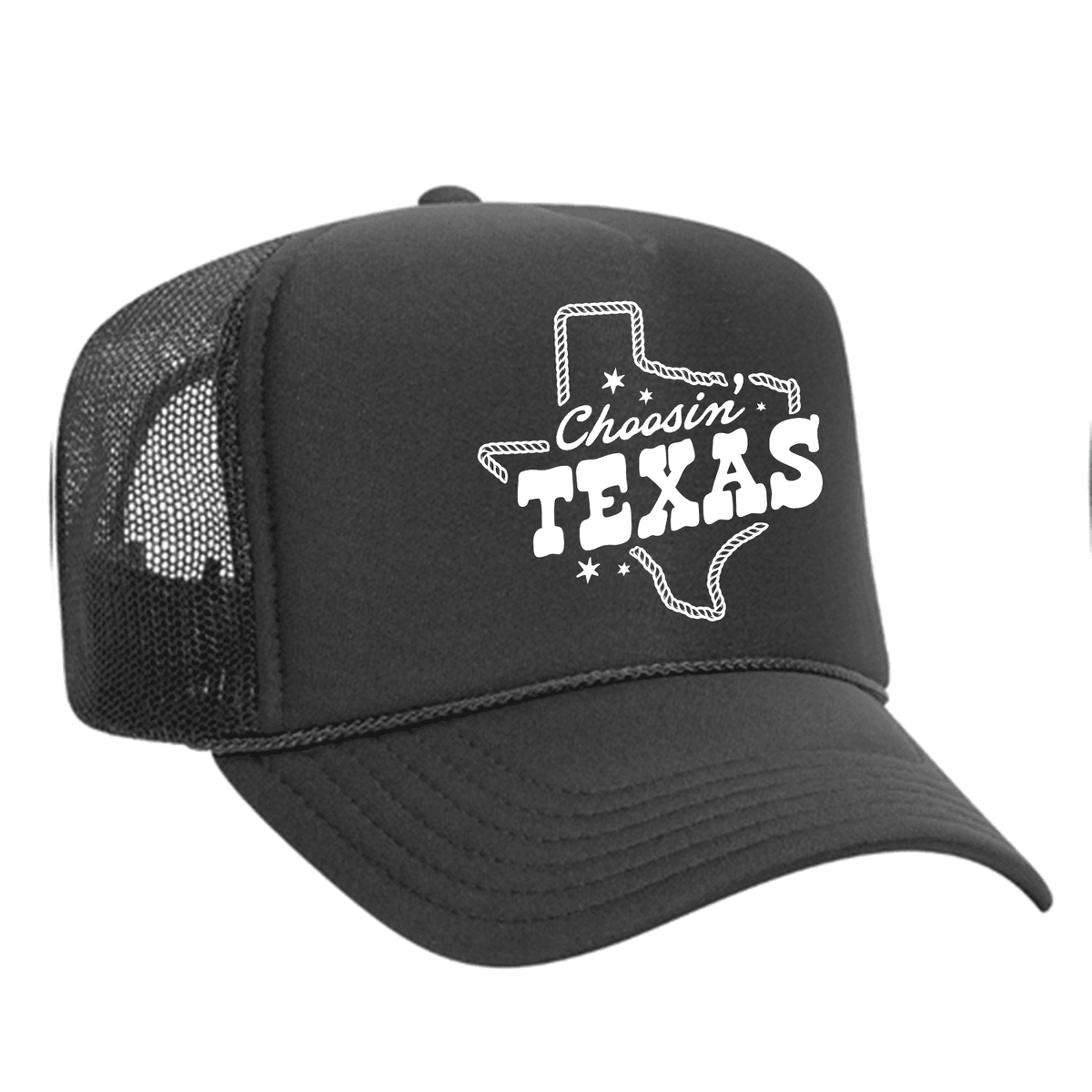 Choosin' Texas Foam Trucker Hat - Charcoal