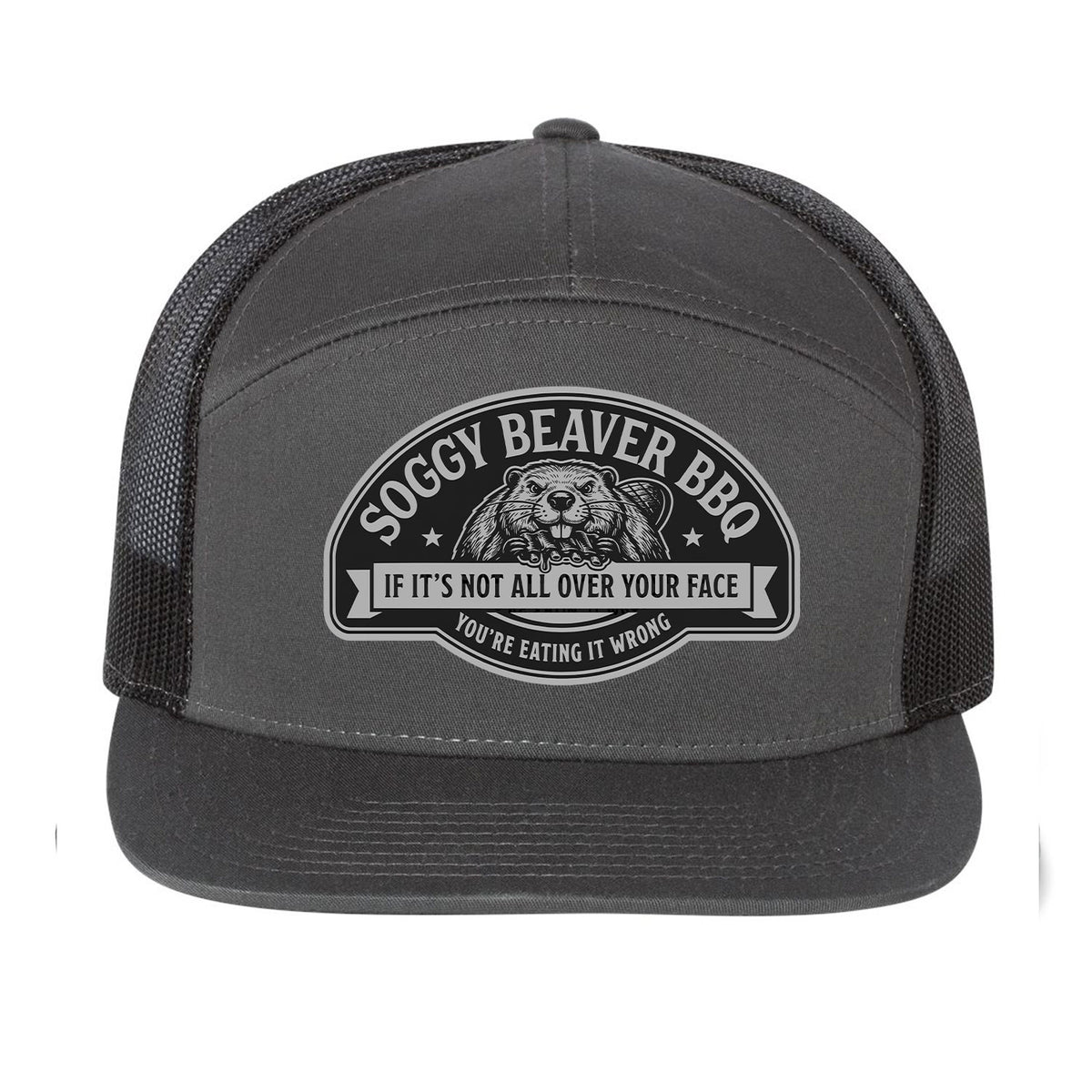 Soggy Beaver BBQ 7 Panel Hat
