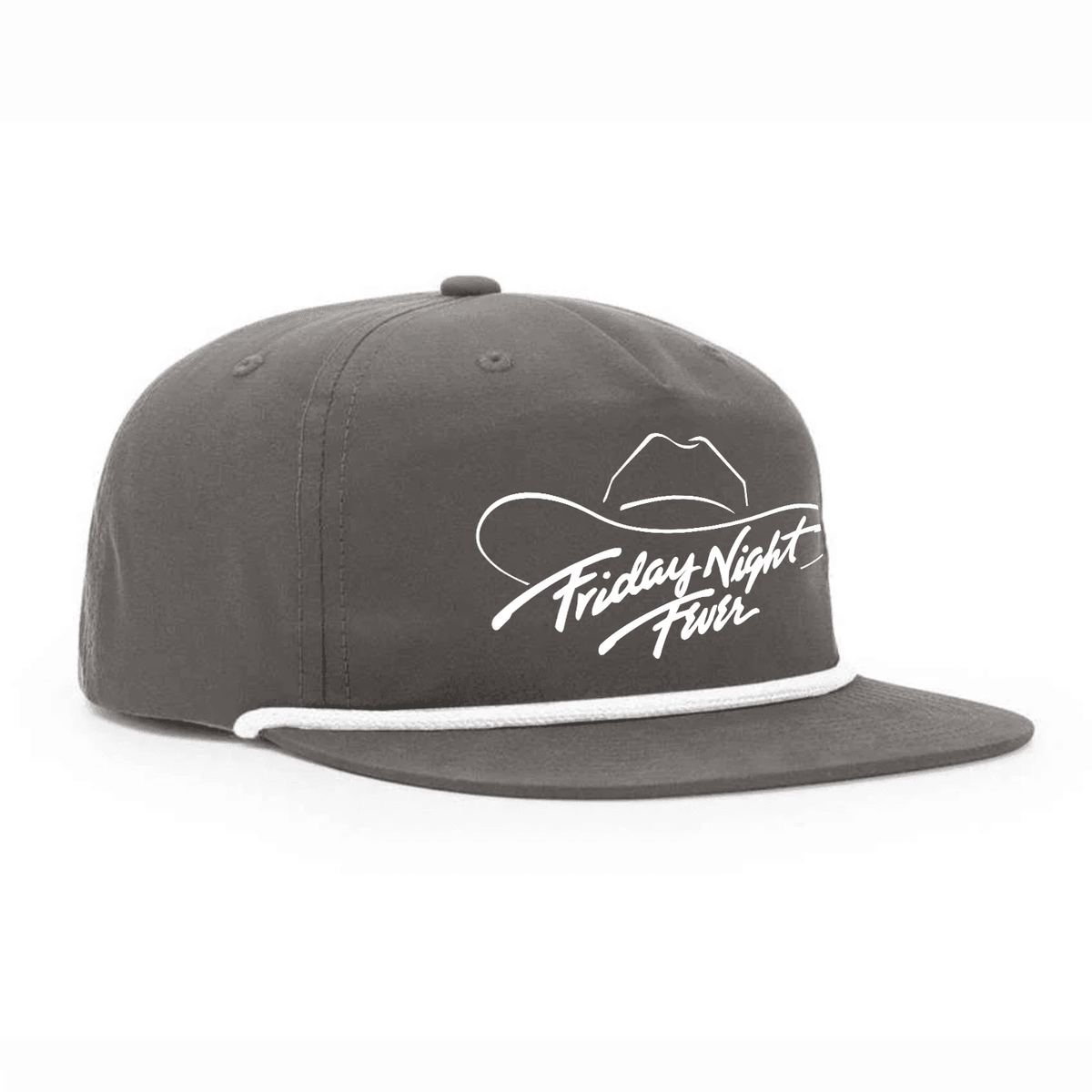 Friday Night Fever Flat Bill Hat - Charcoal
