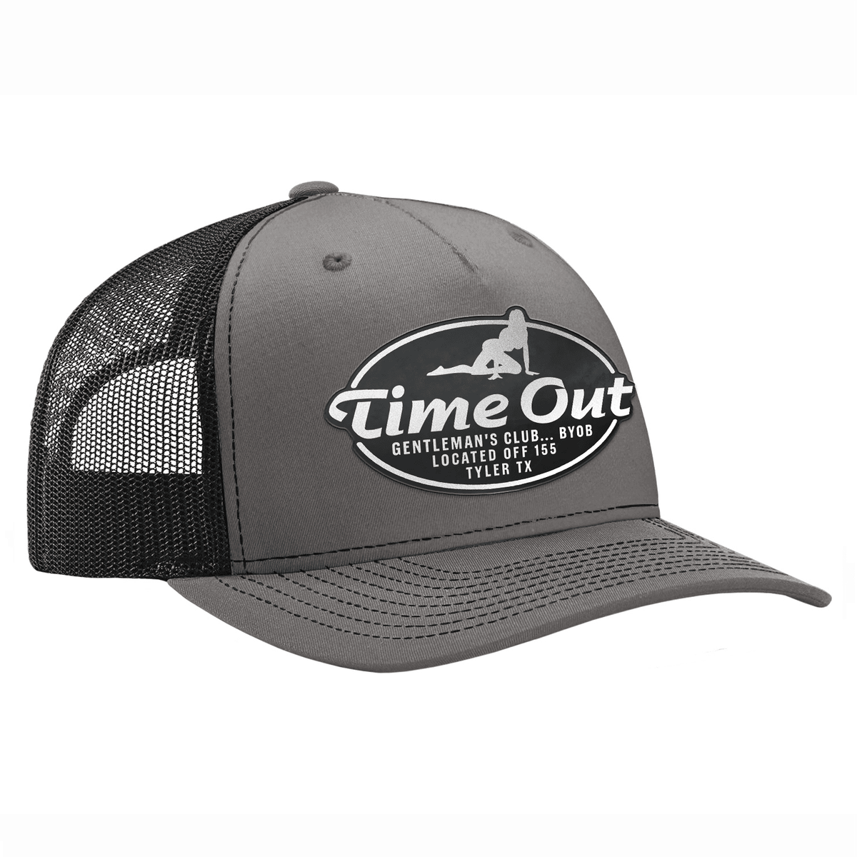 Time Out Gentleman's Club Classic Trucker Hat - Charcoal / Black