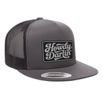 Howdy Darlin Flat Bill Leather Patch Hat