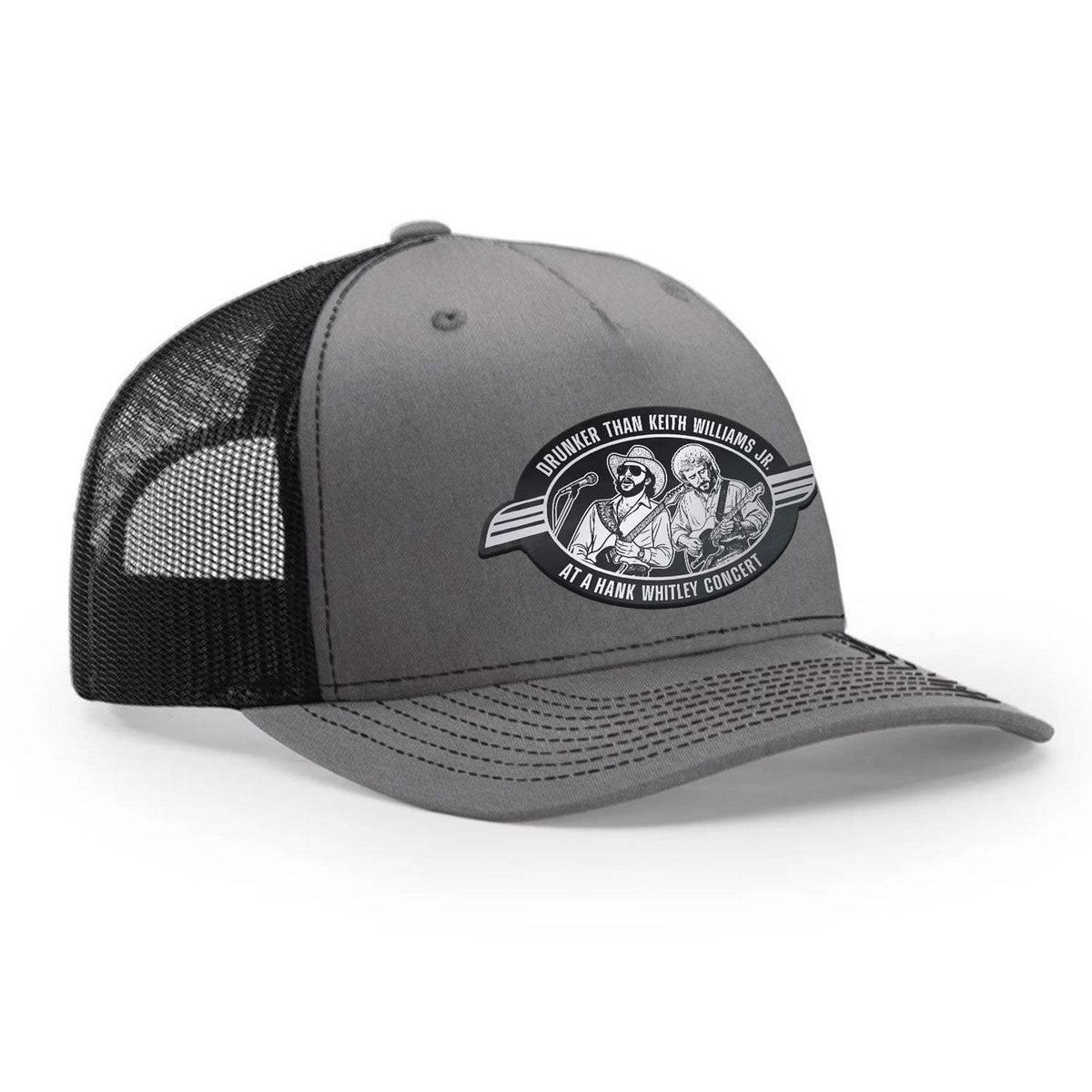 Hank Whitley Classic Trucker Hat - Charcoal / Black