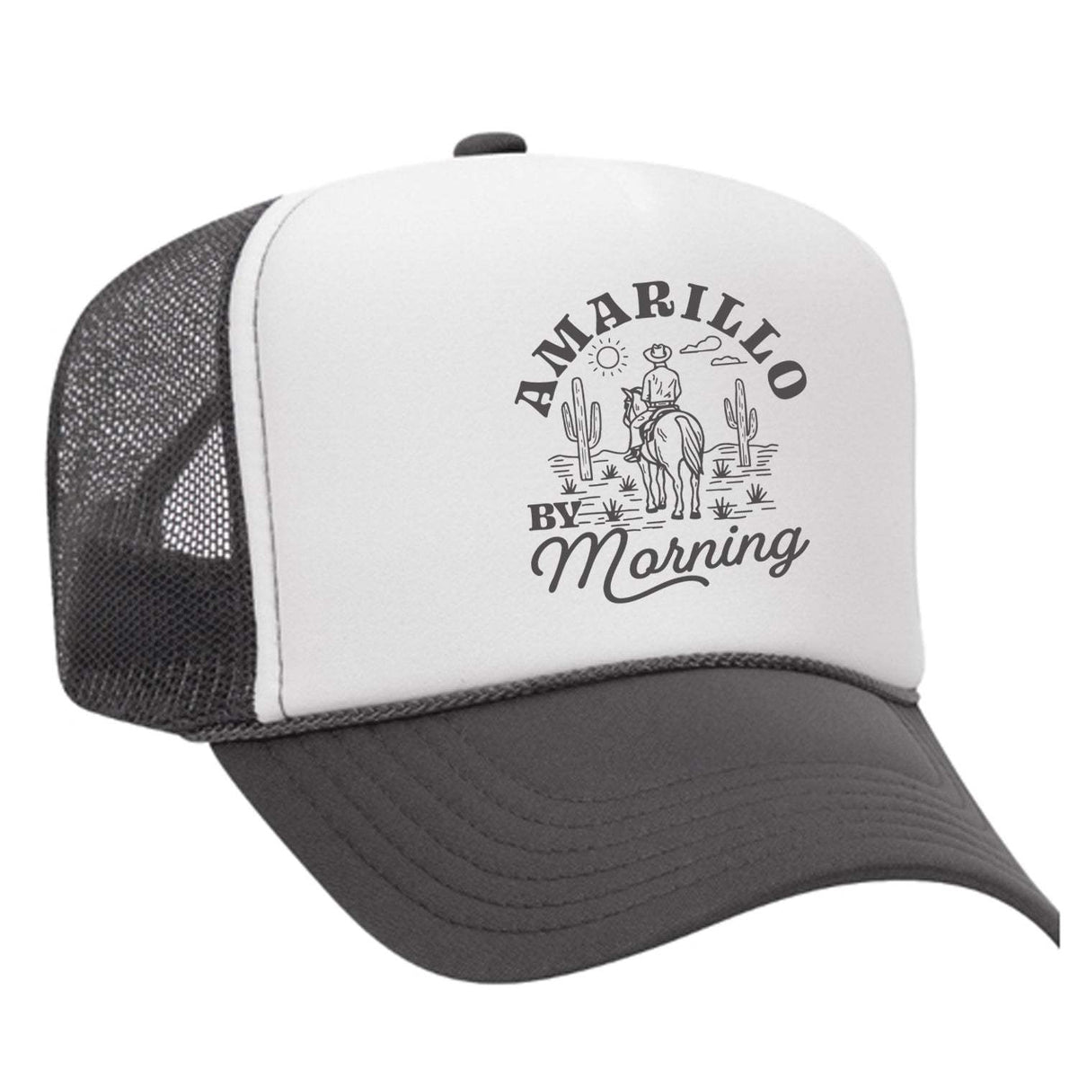 Amarillo By Morning Foam Trucker Hat - Charcoal / White
