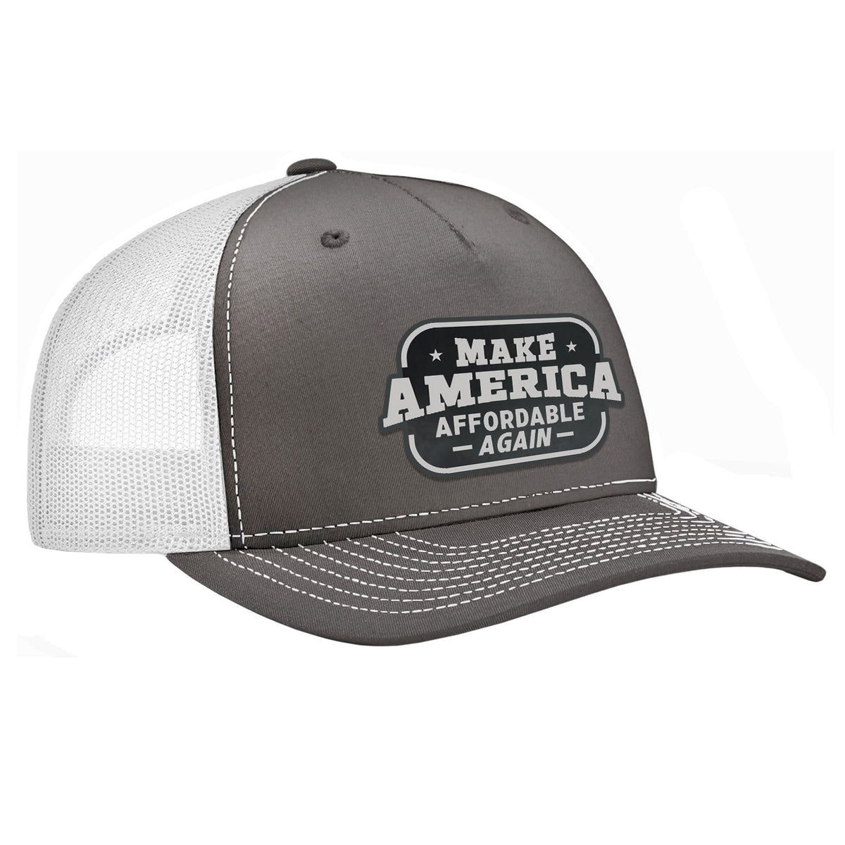 Make America Affordable Again Classic Trucker Hat - Charcoal / White