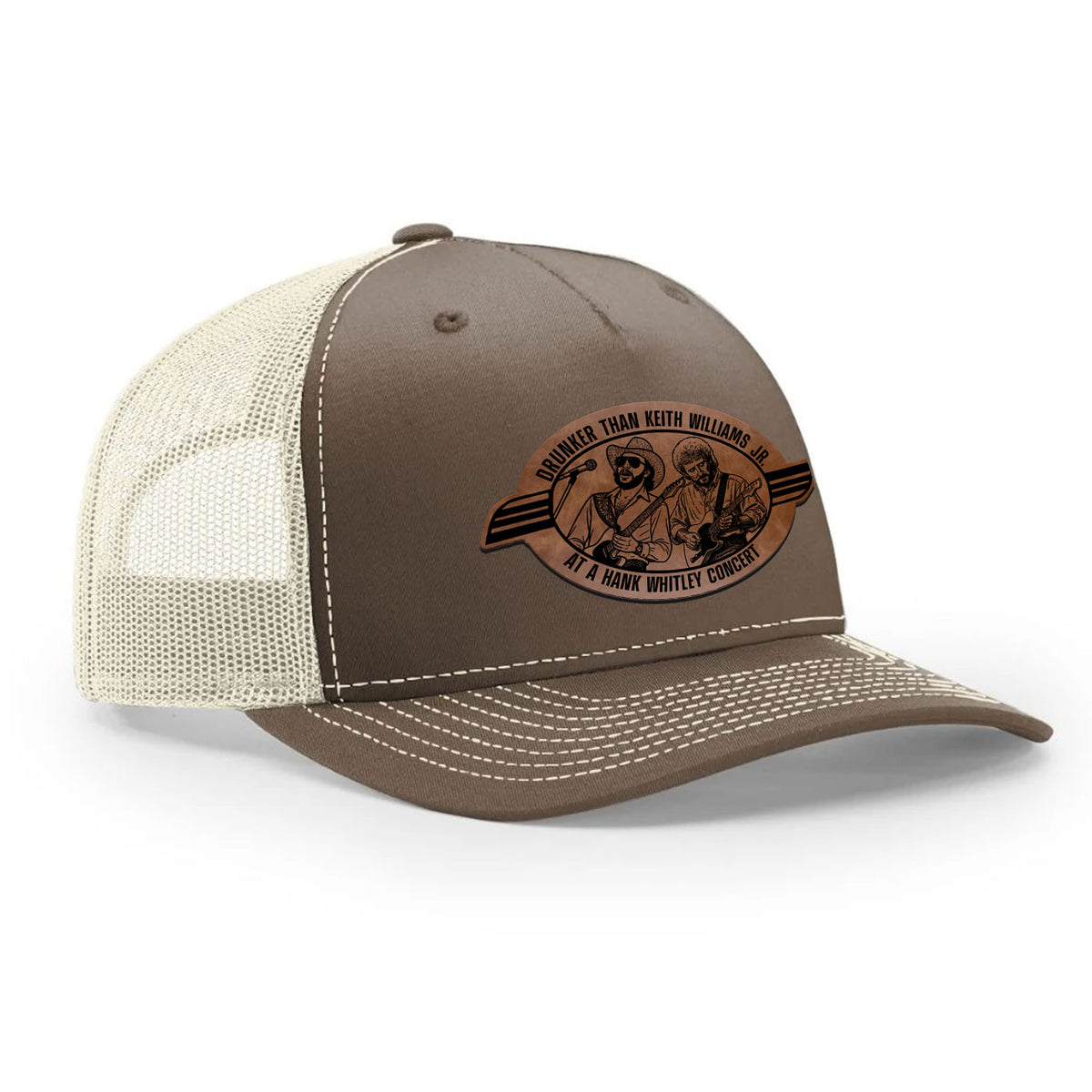 Hank Whitley Leather Patch Hat