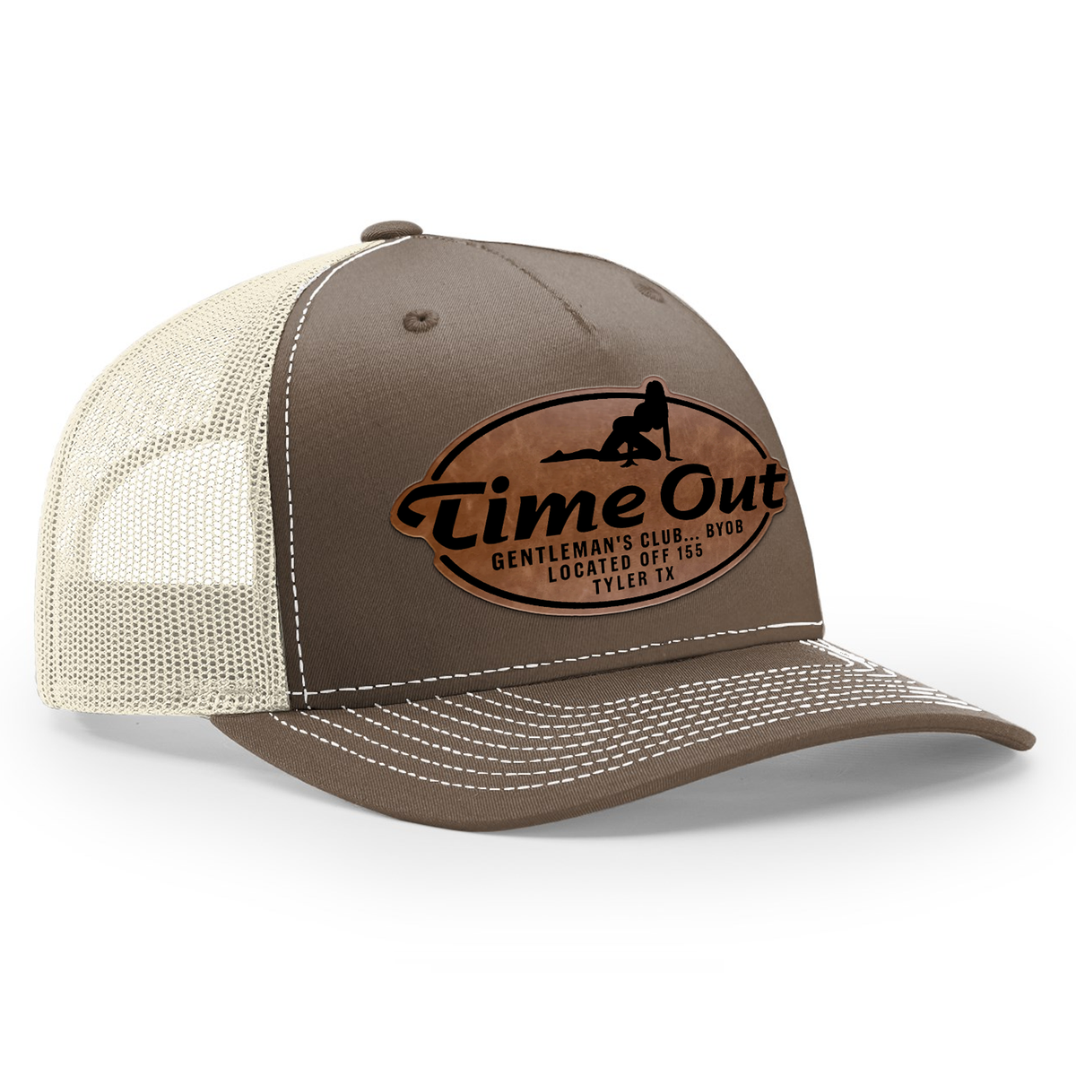Time Out Gentleman's Club Leather Patch Hat