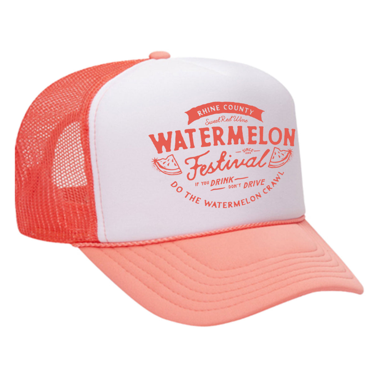 Watermelon Crawl Foam Trucker Hat
