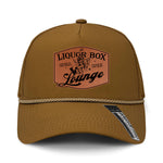 The Liquor Box Lounge Performance Leather Patch Hat