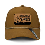 Choked A Cougar Performance Leather Patch Hat