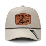 The Liquor Box Lounge Performance Leather Patch Hat