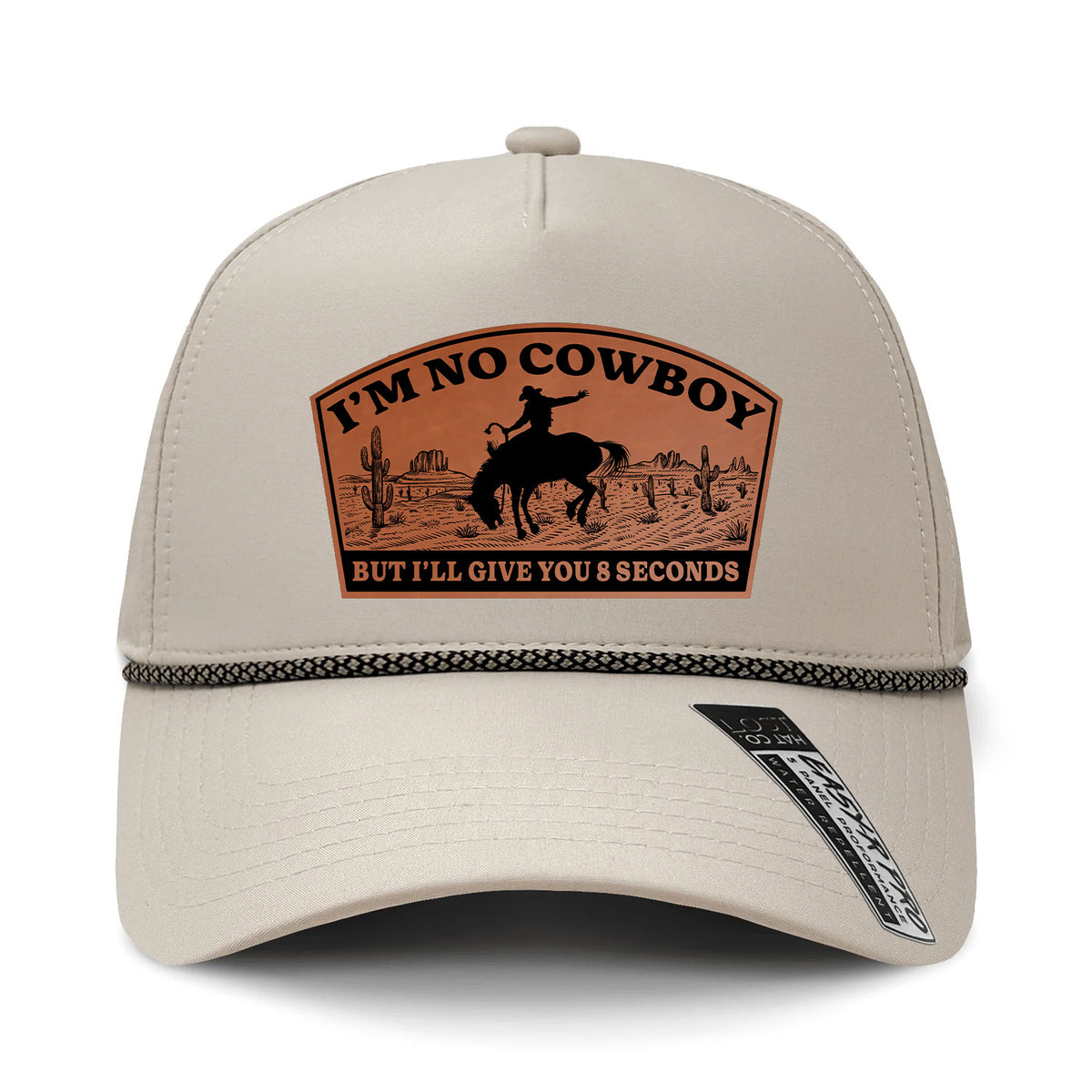 I'm No Cowboy Performance Leather Patch Hat
