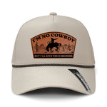 I'm No Cowboy Performance Leather Patch Hat