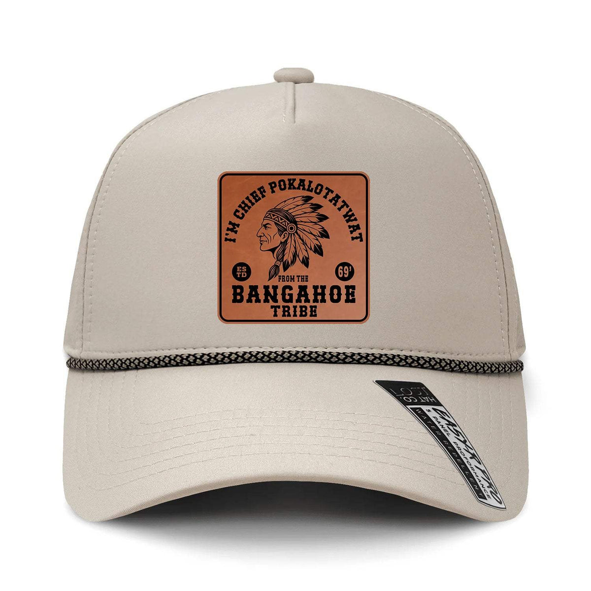 Chief Pokalotatwat Performance Leather Patch Hat - Cream