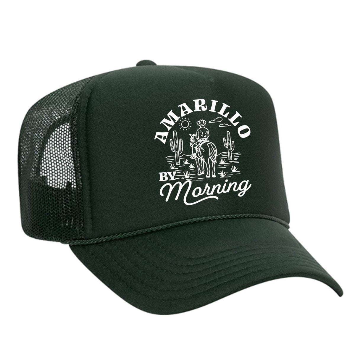Amarillo By Morning Foam Trucker Hat - Dark Green
