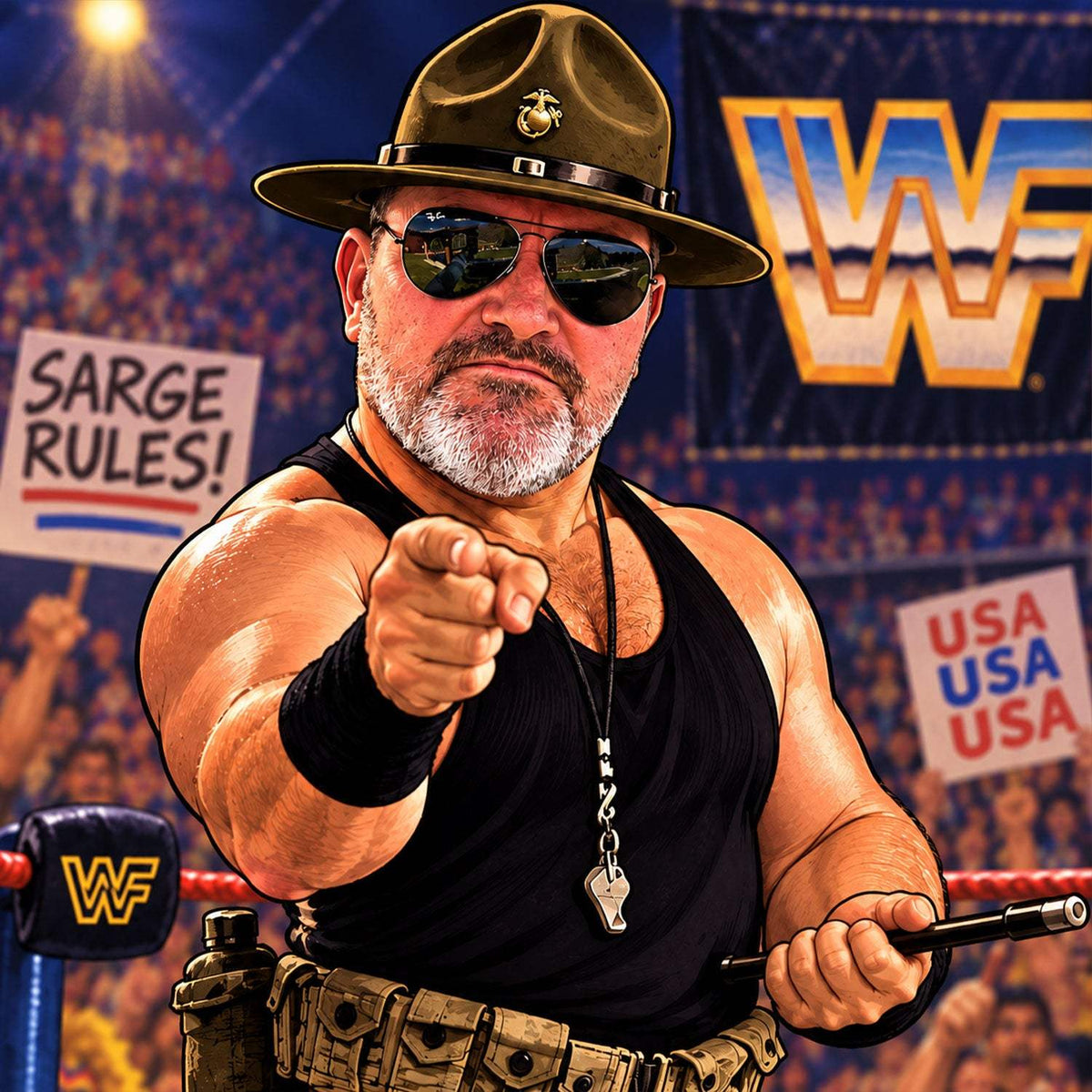 David, Marine veteran and Bad Ass Hat Co co-founder