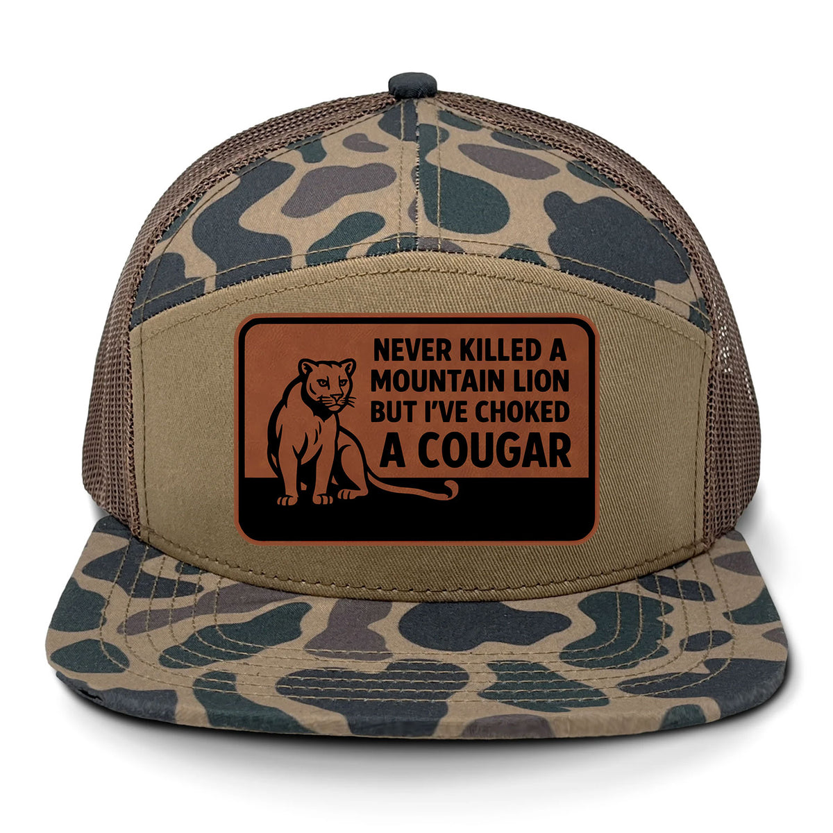 Choked A Cougar 7 Panel Hat