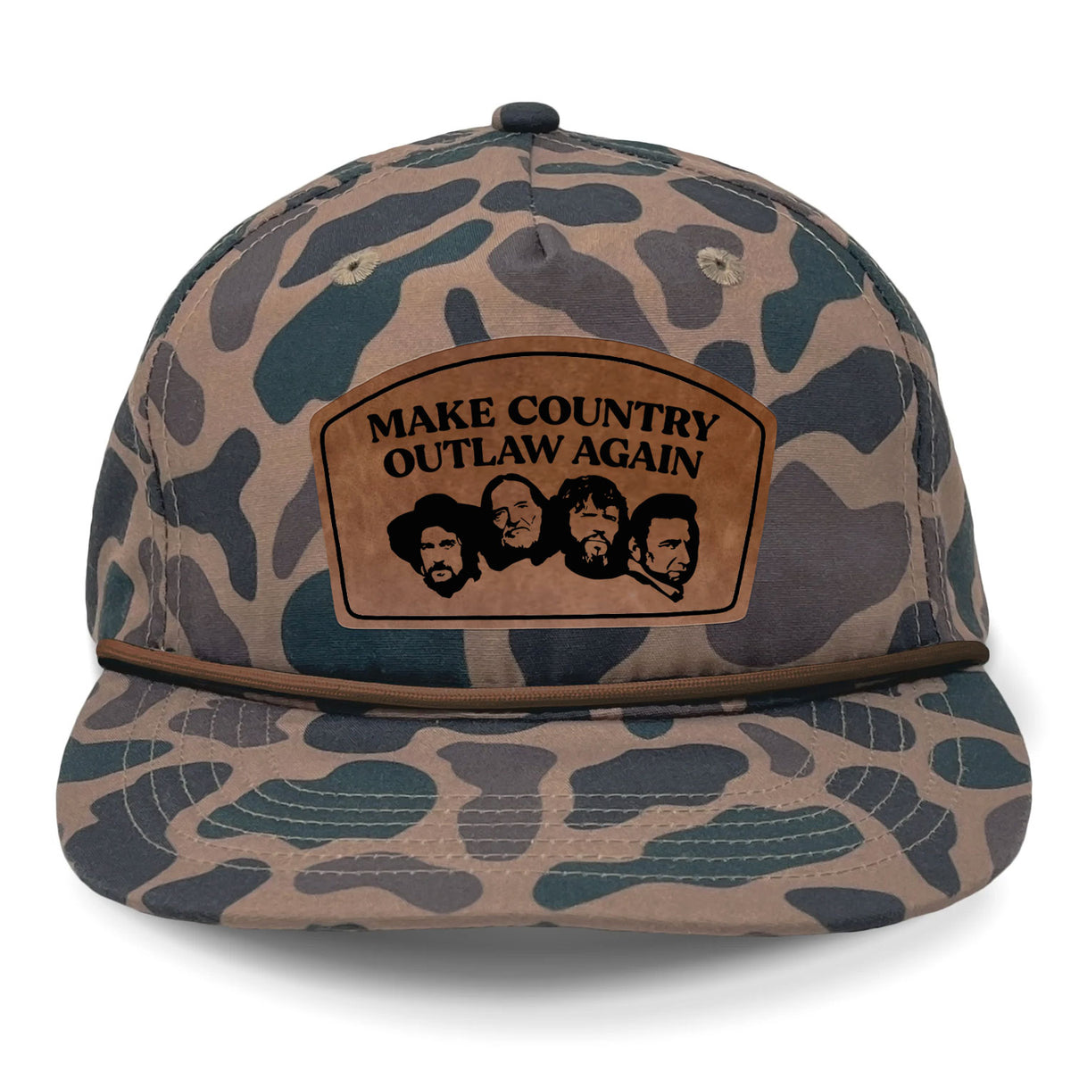 Make Country Outlaw Again Flat Bill Rope