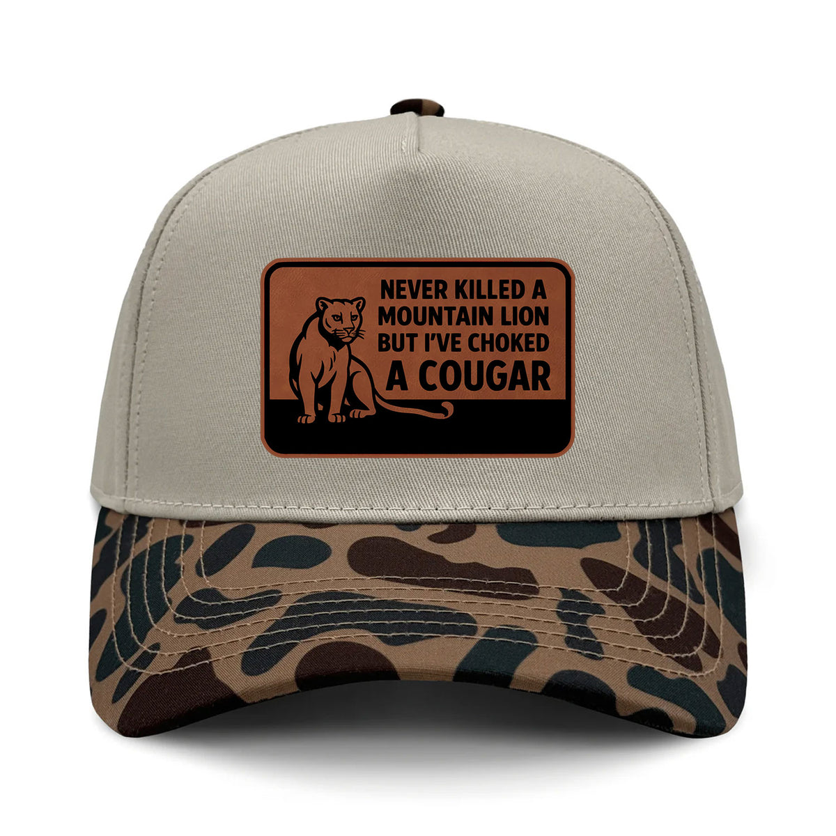 Choked A Cougar 5-Panel Hybrid Camo Hat