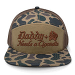 Daddy Needs A Cig Embroidered 7 Panel Hat