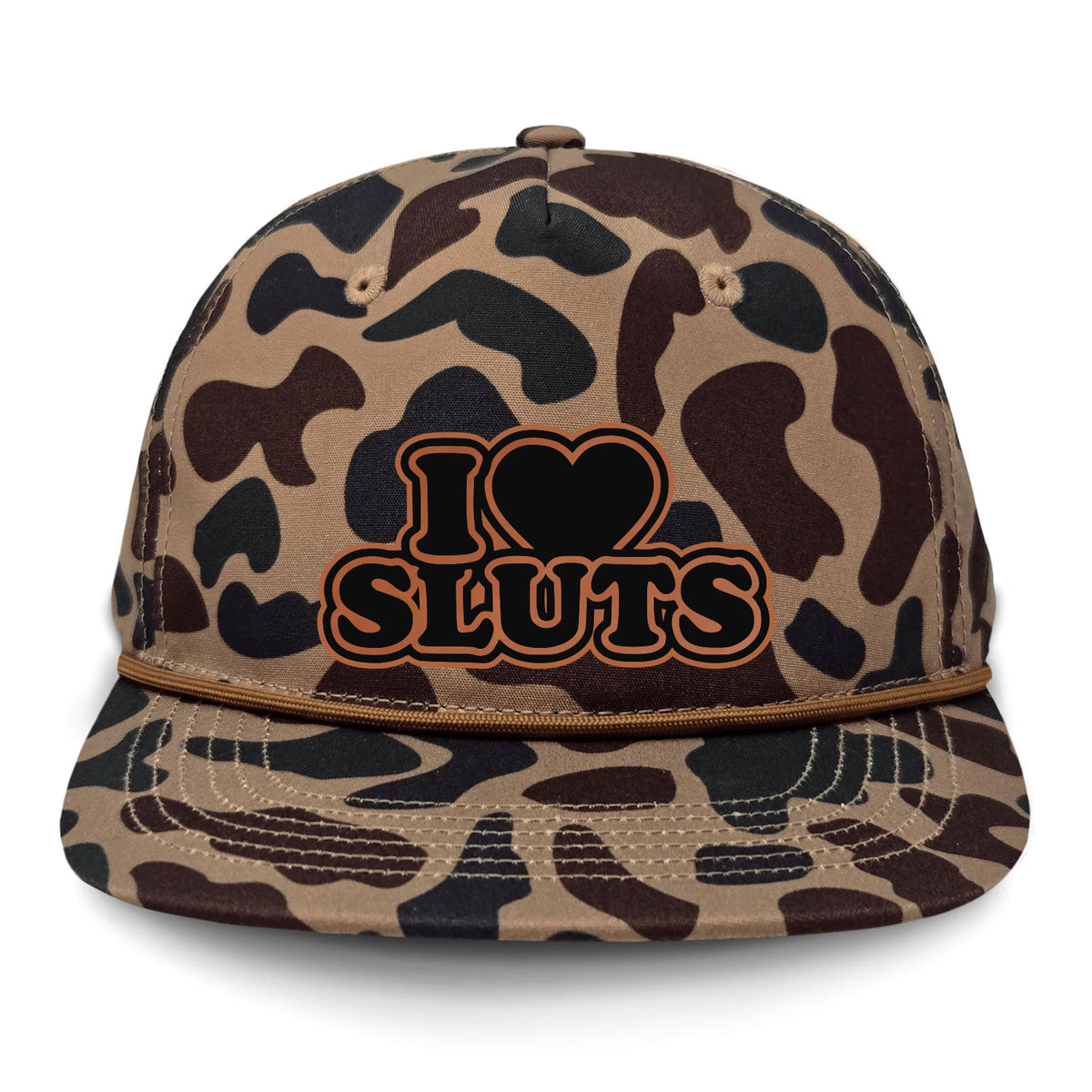 I Love Sluts Flat Bill Rope